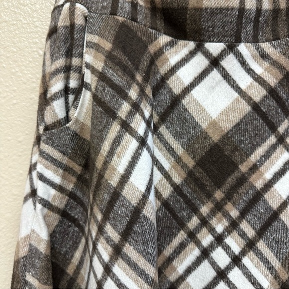 IDEALSANXUN Plaid Long Wool A-Line Skirt - Picture 4 of 9
